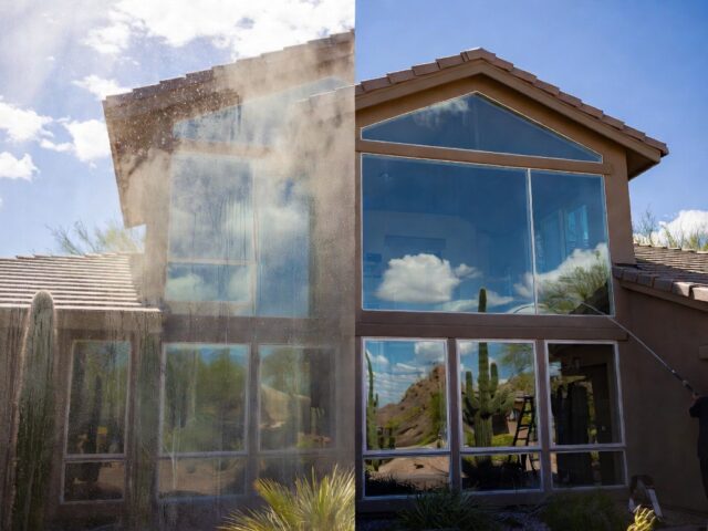 Window Cleaning in Glendale and Peoria AZ: Tackling Dust and Monsoon Season Challenges