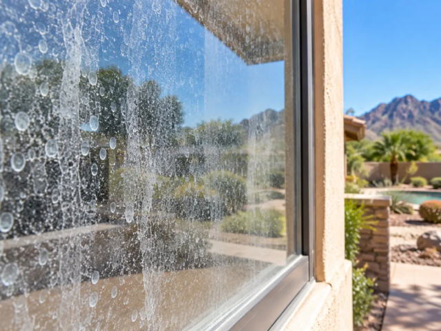 Can Hard Water Permanently Etch Window Glass? What Arizona Homeowners Should Know